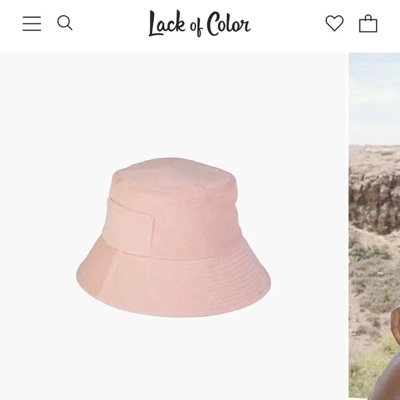 Lack Of Color | Accessories | Wave Bucket Pastel Pink Terry  display picture 3